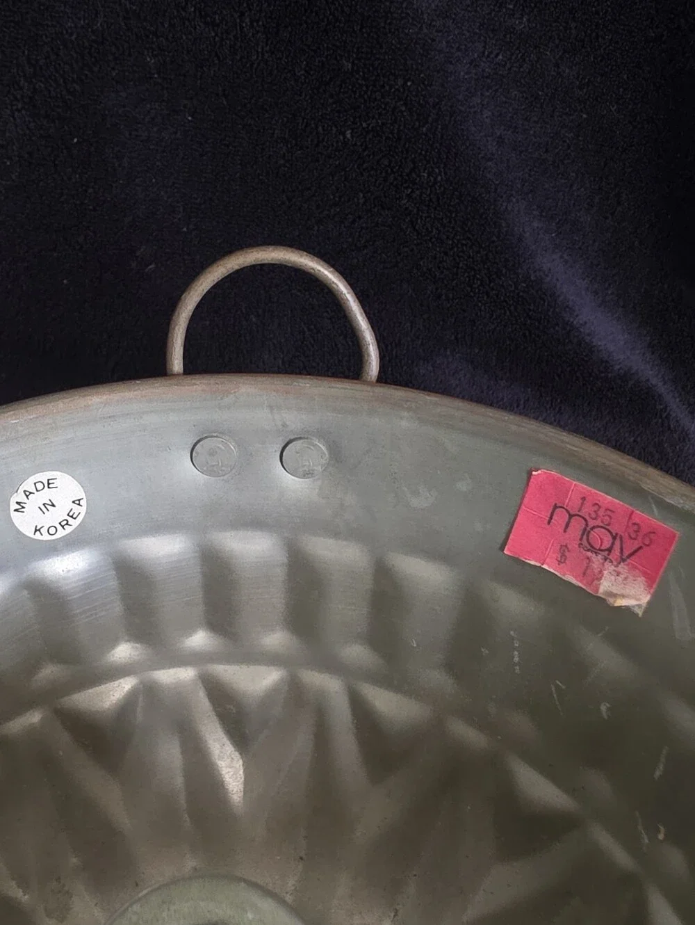 Vintage Copper Tone Bundt Jello Mold Made in Korea Wall Decor 8”